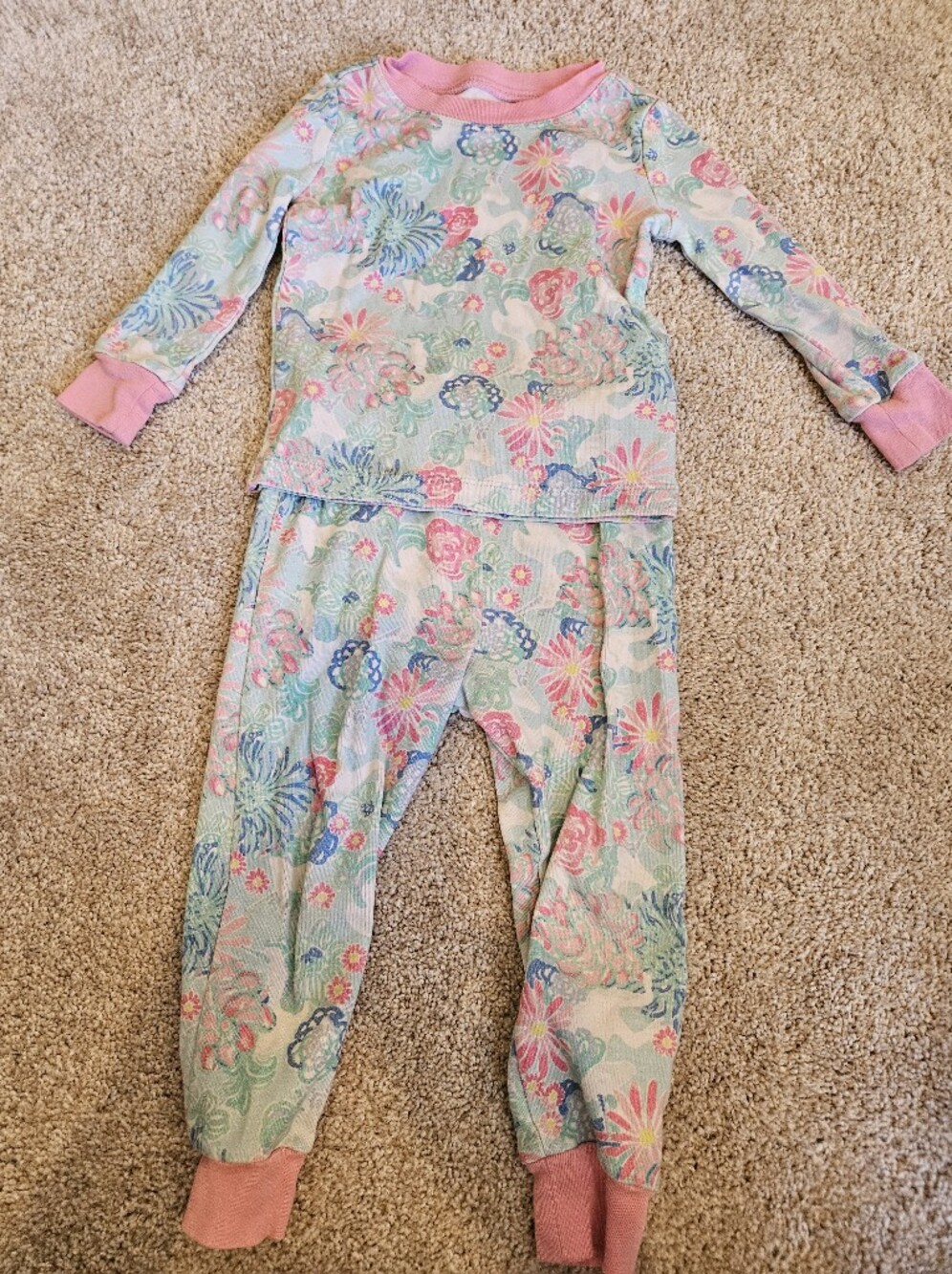 Pottery Barn Kids Lilly Pulitzer Floral Pajama Set